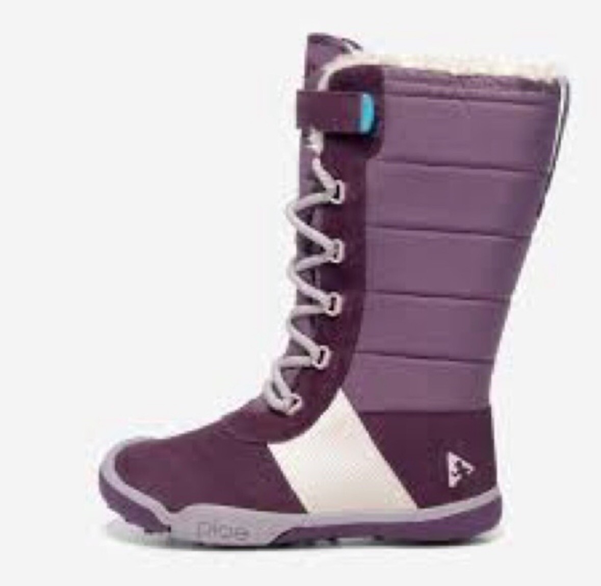 Plae girls winter boots rain snow purple Jack waterproof size 13