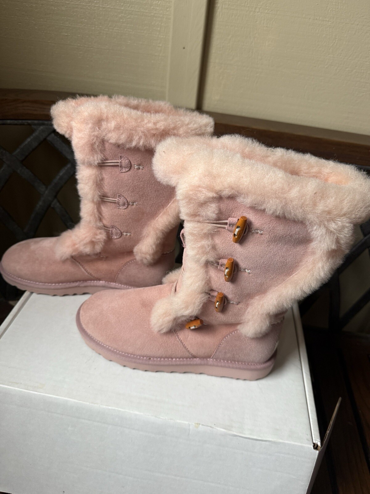 Pink Women Boots  Size 8