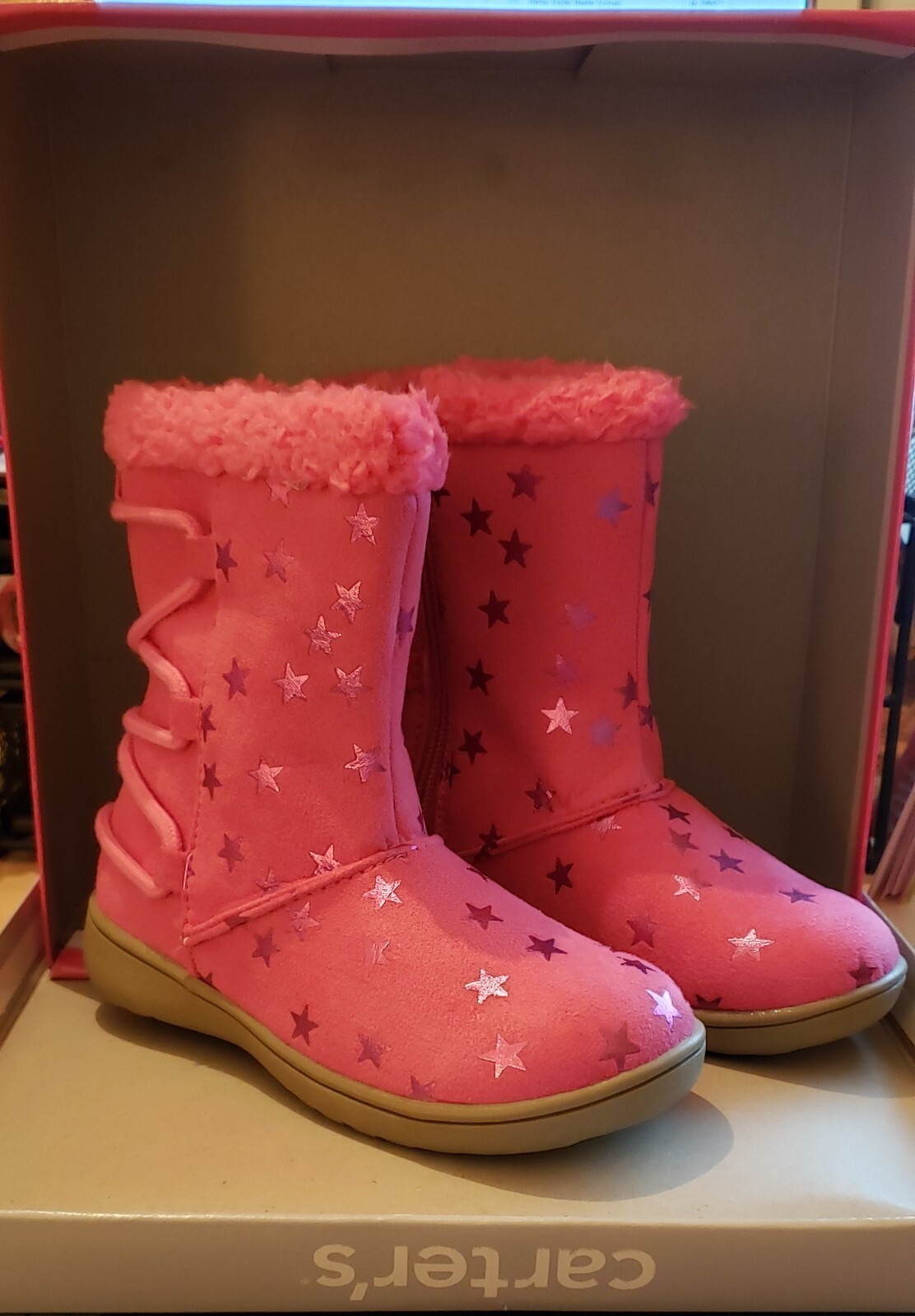 Carters Toddler Girls Winter Boots Pink Size 11 New With Tags IOB