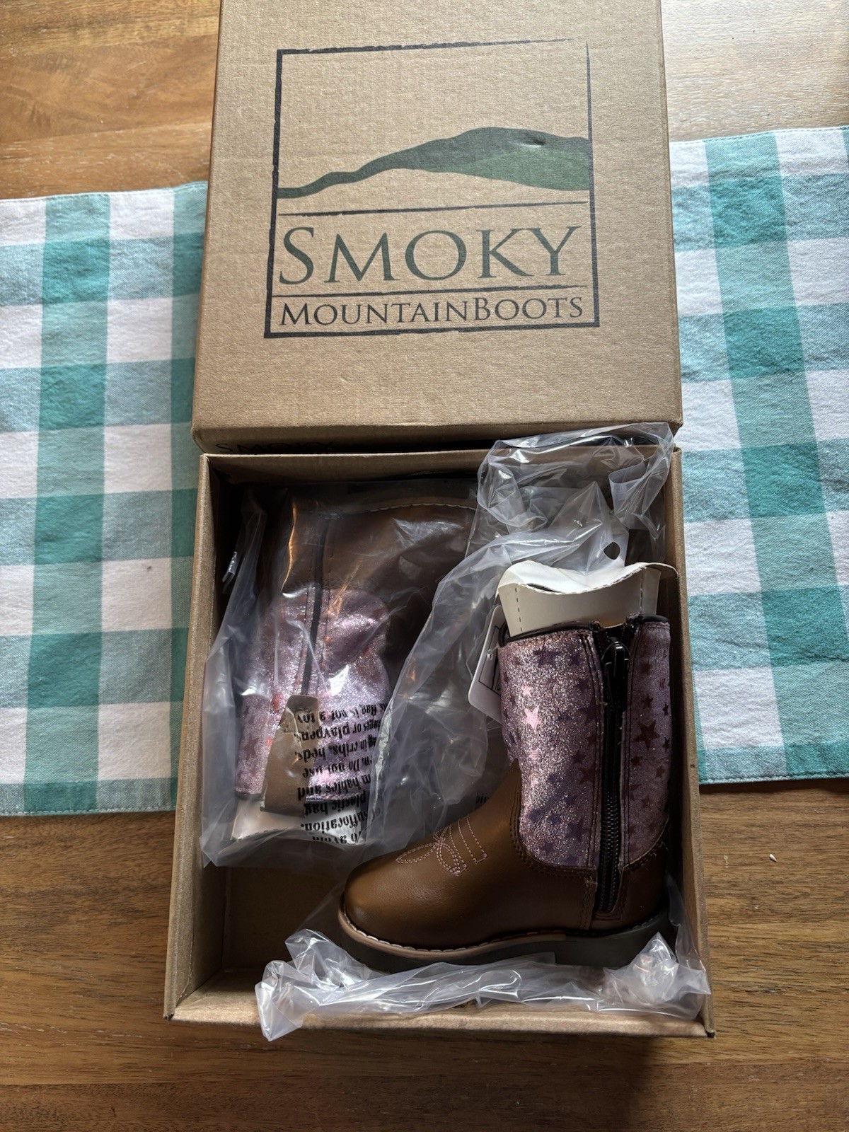 Smoky Mountain Girls Boots Pink/Brown Prewalker Size 3 Brand New In Box