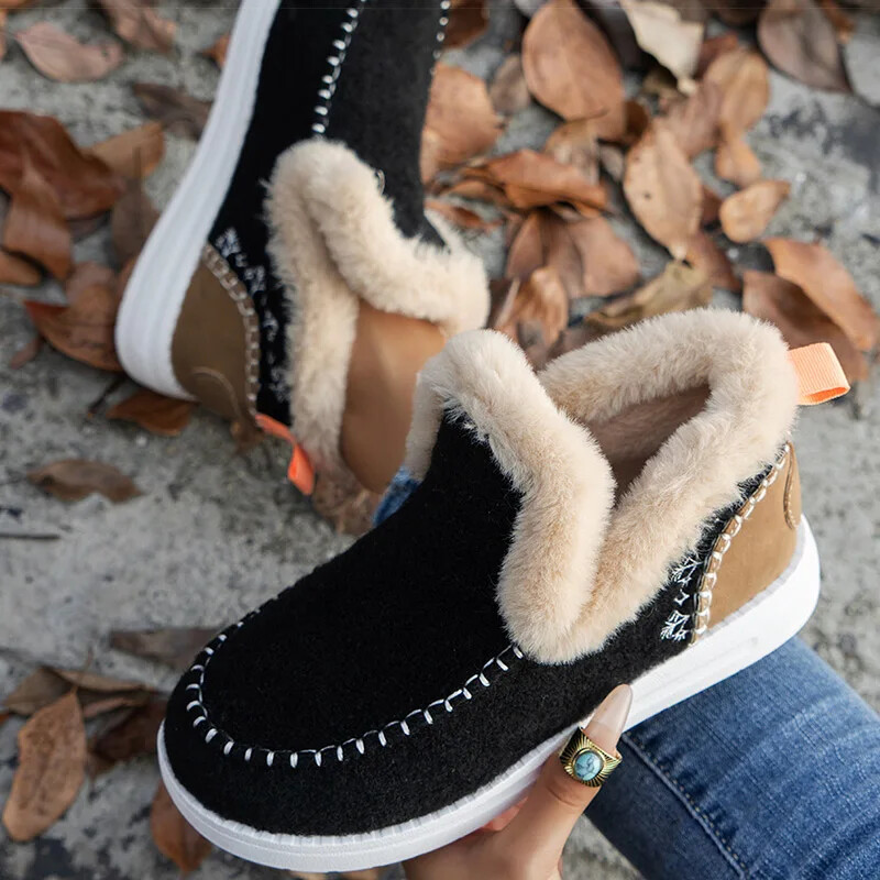 Women’s Boots 2024 Women Winter Boots Fur Shoes Women Ankle Boots Snow Footwear