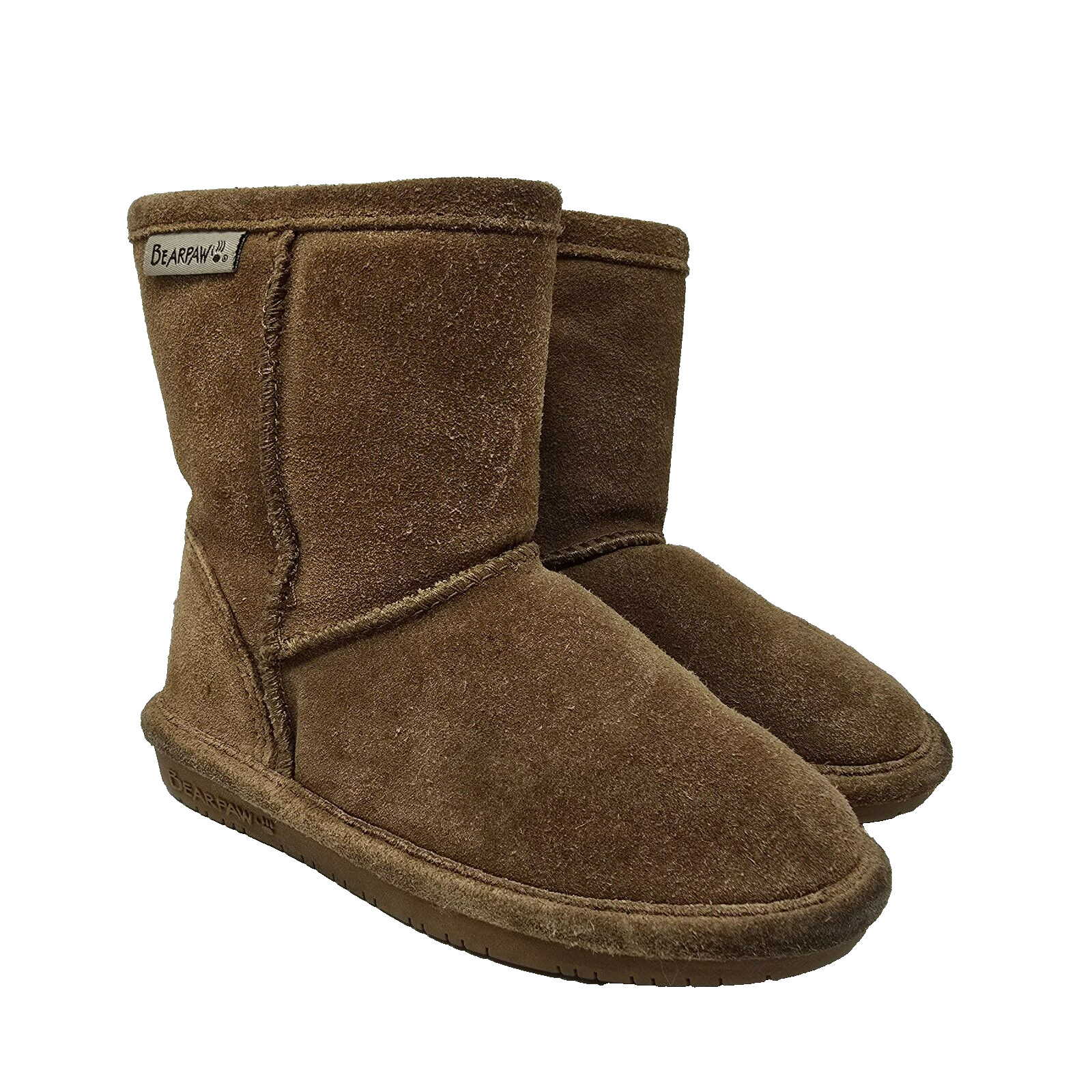 Bearpaw Toddler Emma Brown Tan Fleece Lined Size 9 Girls Boots
