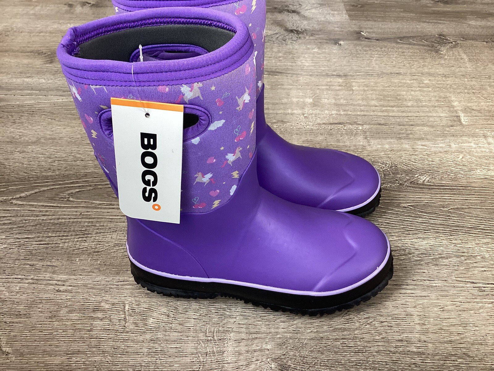 BOGS Youth Grasp Pegasus Girls Size 6 Winter Snow Boots Purple Unicorn New 79112