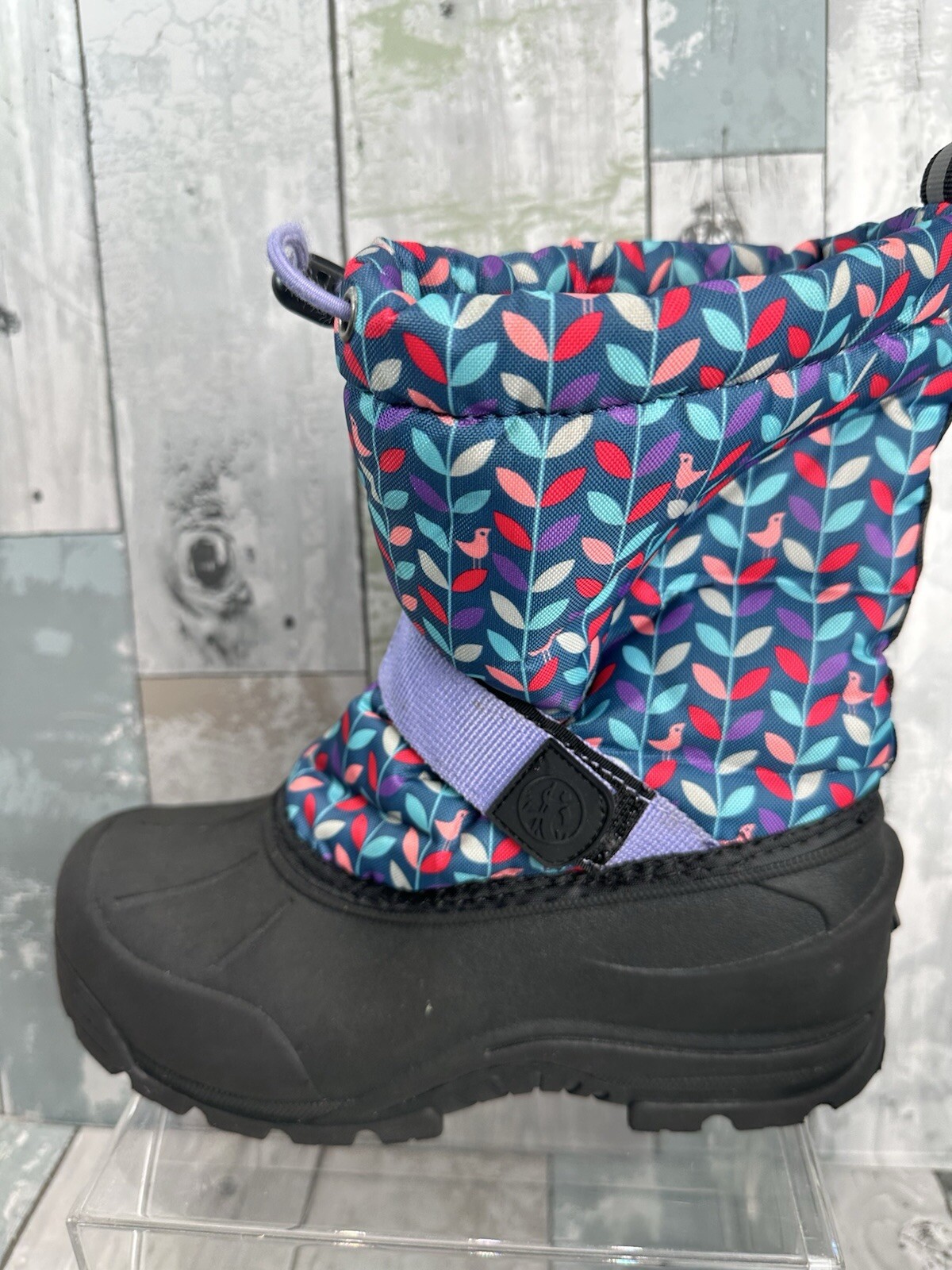 Northside Insulated Girls Winter Boots Waterproof Size 4 Colorful Pull On Snow