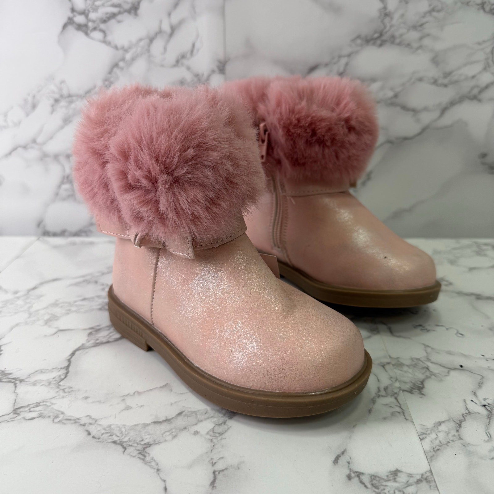 Nanette Lepore Girls Winter Boots sz 8 Pink NEW# Bag A-30