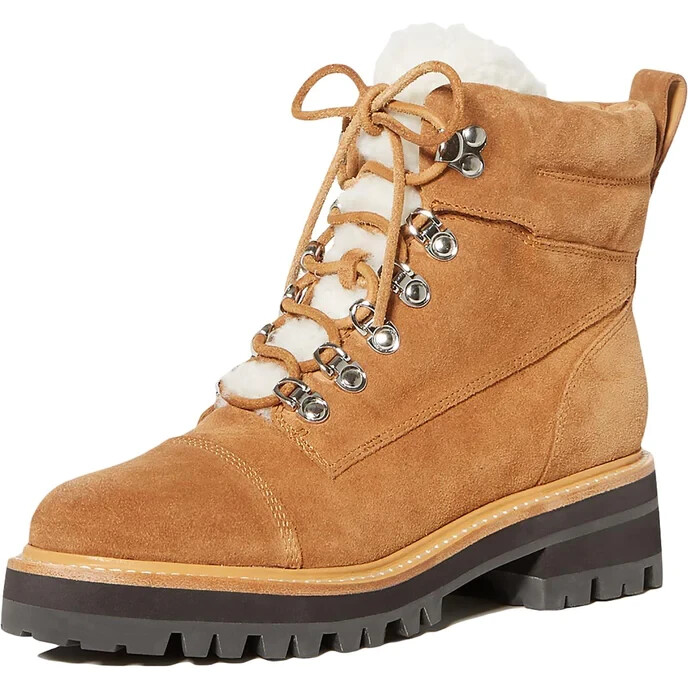 MARC FISHER IDELLA WOMEN WINTER BOOTS MEDIUM BROWN SUEDE SIZE 10M NIB