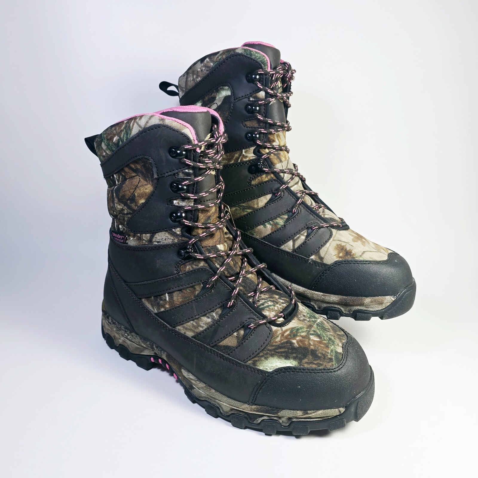 Red Wing Boots Women Sz 8.5 Irish Setter Waterproof Hunting Camo Pink  NEW