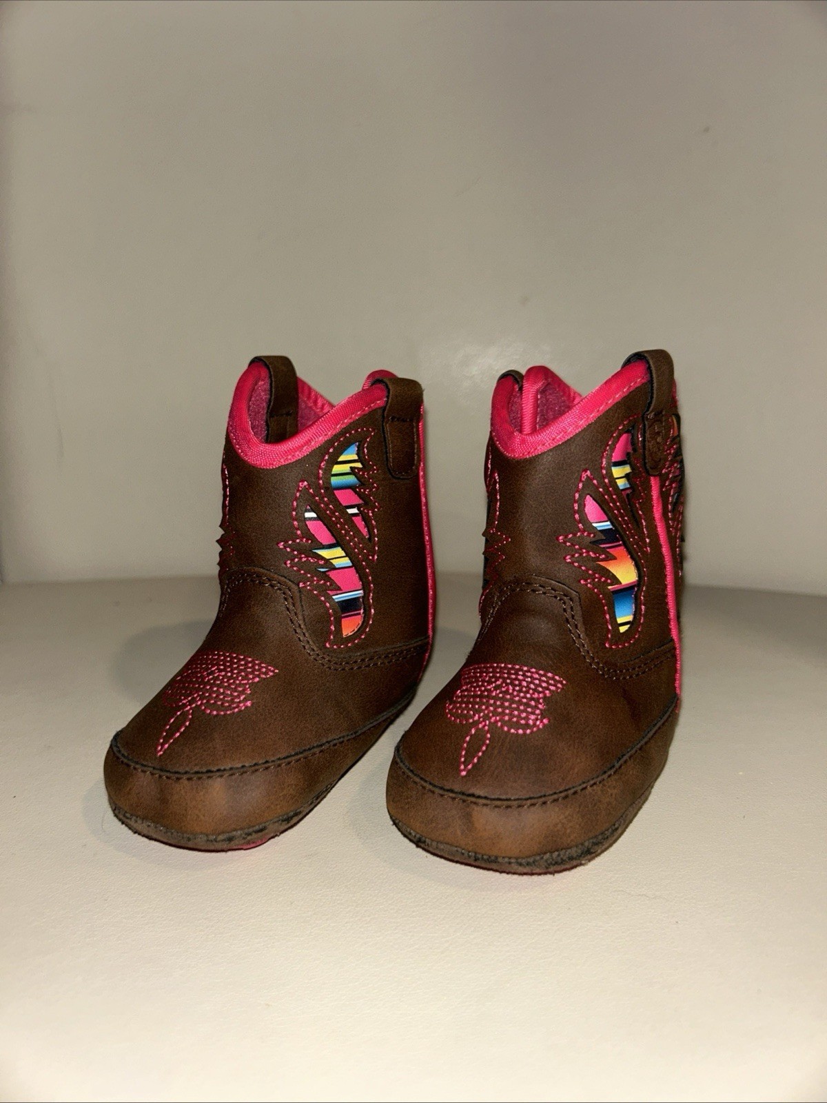 Ariat Western Girls Boots Infant 3 STOMPERS Flora Serape Brown A442001702