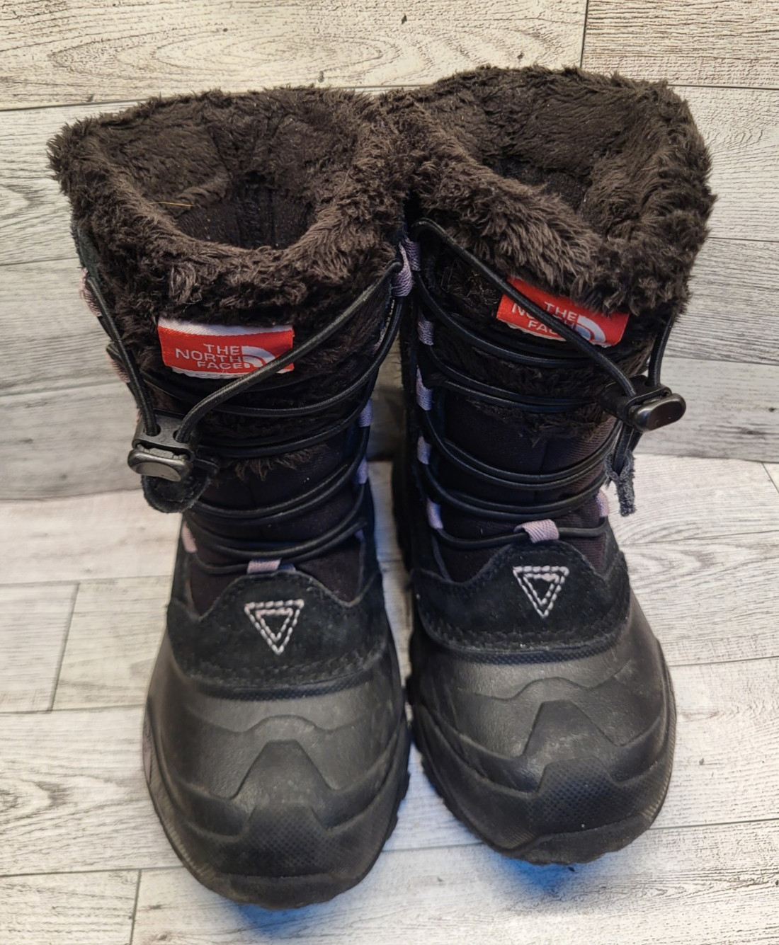 The North Face Size 10 Toddler Girls Winter Boots –  Black Purple – Pull On
