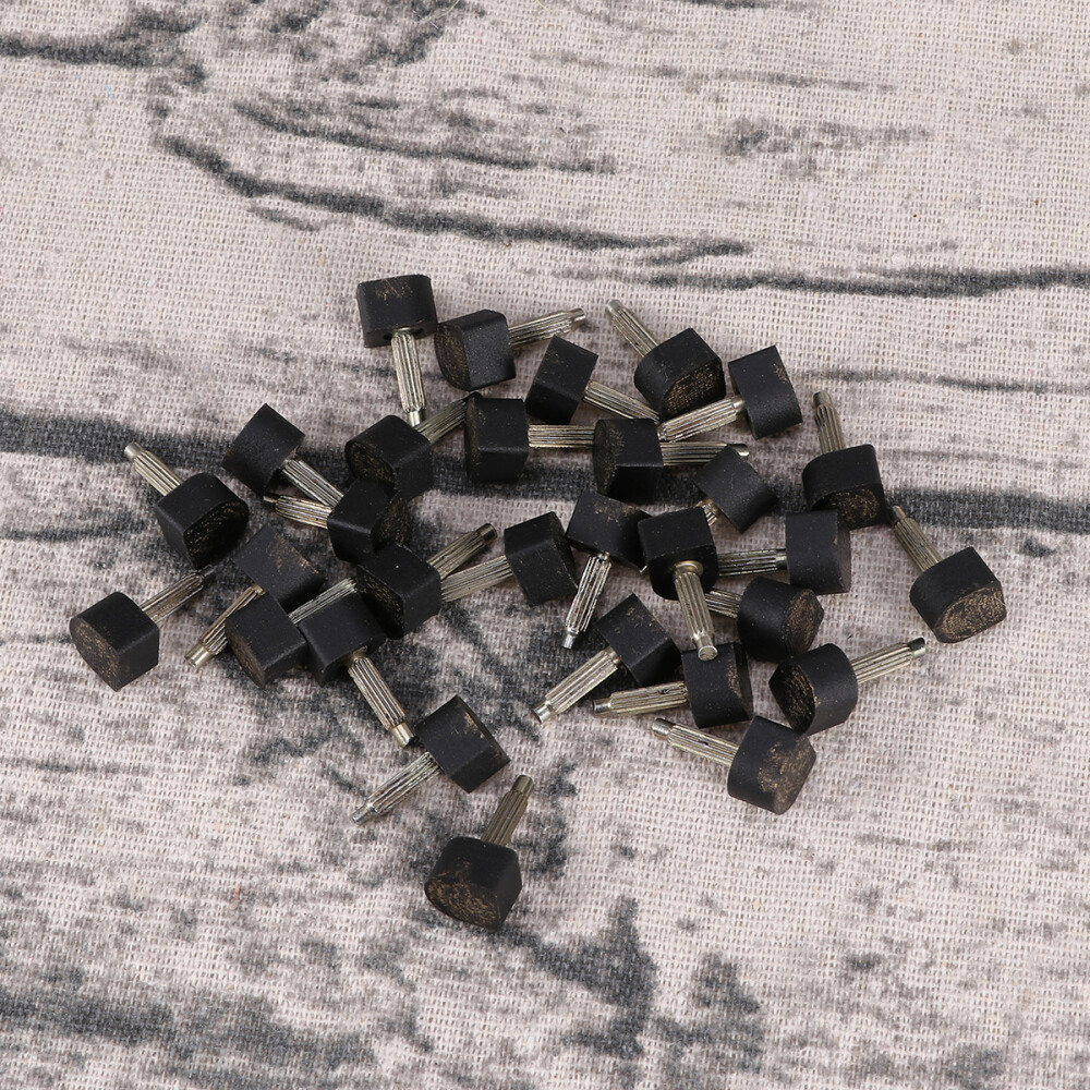30 Pcs Rubber Heel Anti-slip High Studs Repair Tips Shoes Replacement Tap Heels