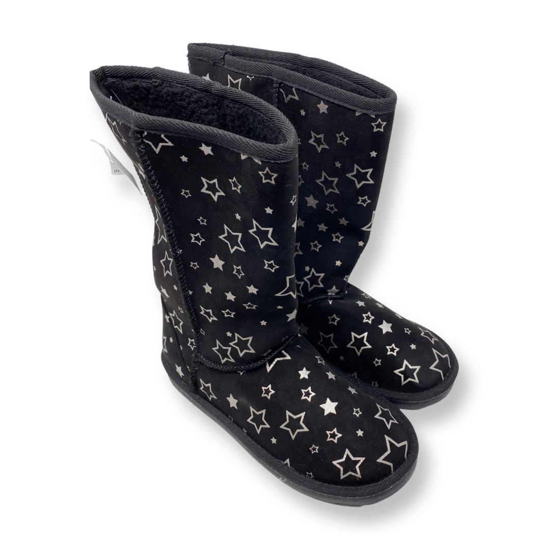 Airwalk EMMA Black Stars Junior Girls Winter Boots Size 3