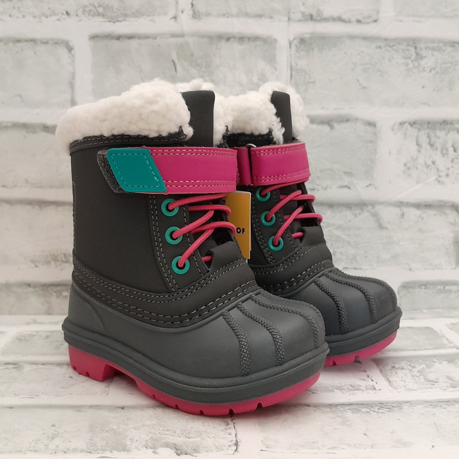 Cat & Jack Toddler Girls Winter Boots Waterproof Size 5 NEW