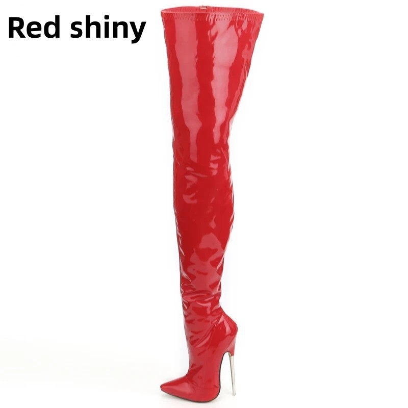Crotch Boots Stiletto Heels Women Winter Boots Stretch Thigh High Boot Plus Size