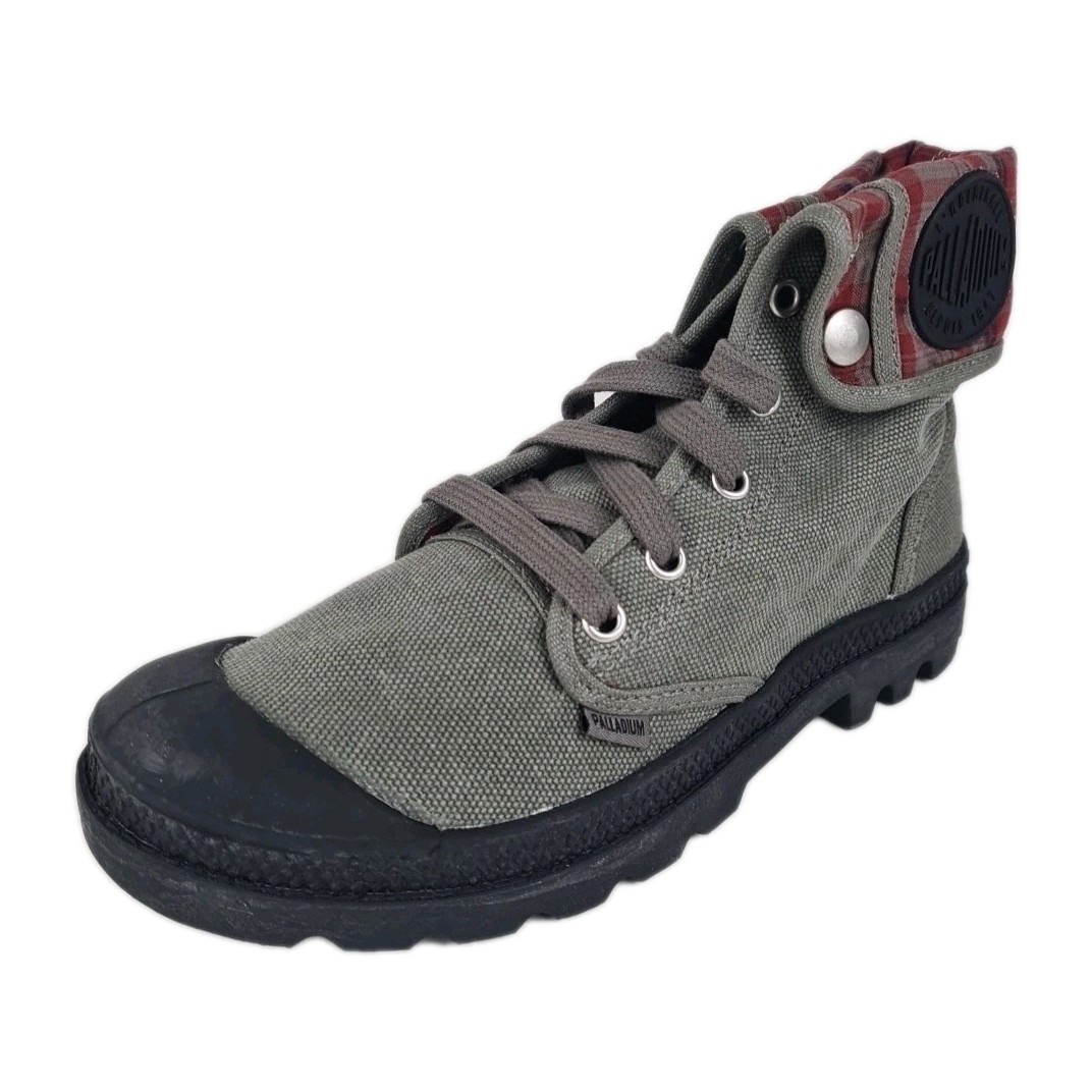 🚨 Palladium Indigo High 92353090 Outdoor Hiking Canva Women Boots Stone Size 9