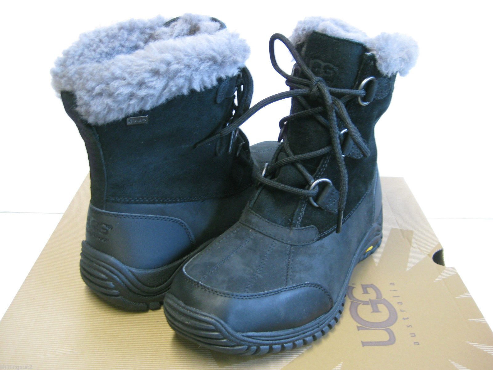 UGG OSTRANDER WOMEN WINTER BOOTS BLACK US 6 /UK 4.5/EU 37 /JP 23