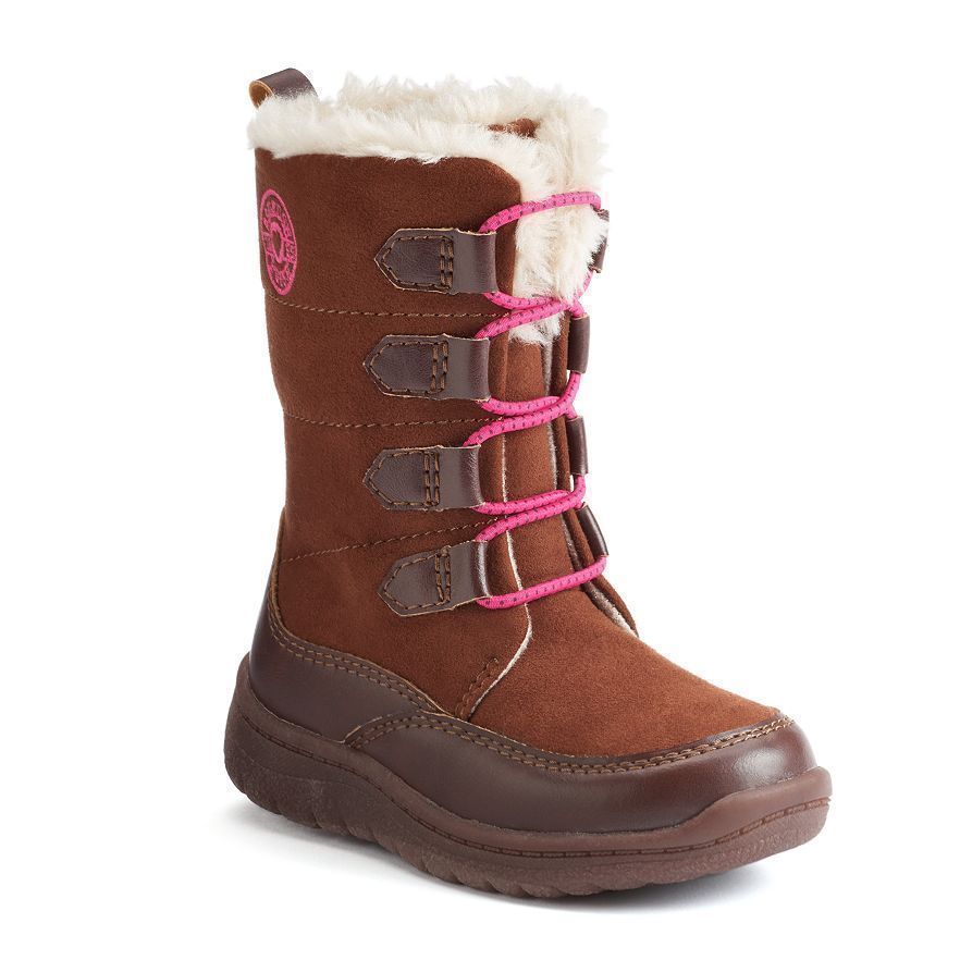 OshKosh B’gosh Toddler Girls’ Winter Boots, Brown, MSRP $44.99 ()