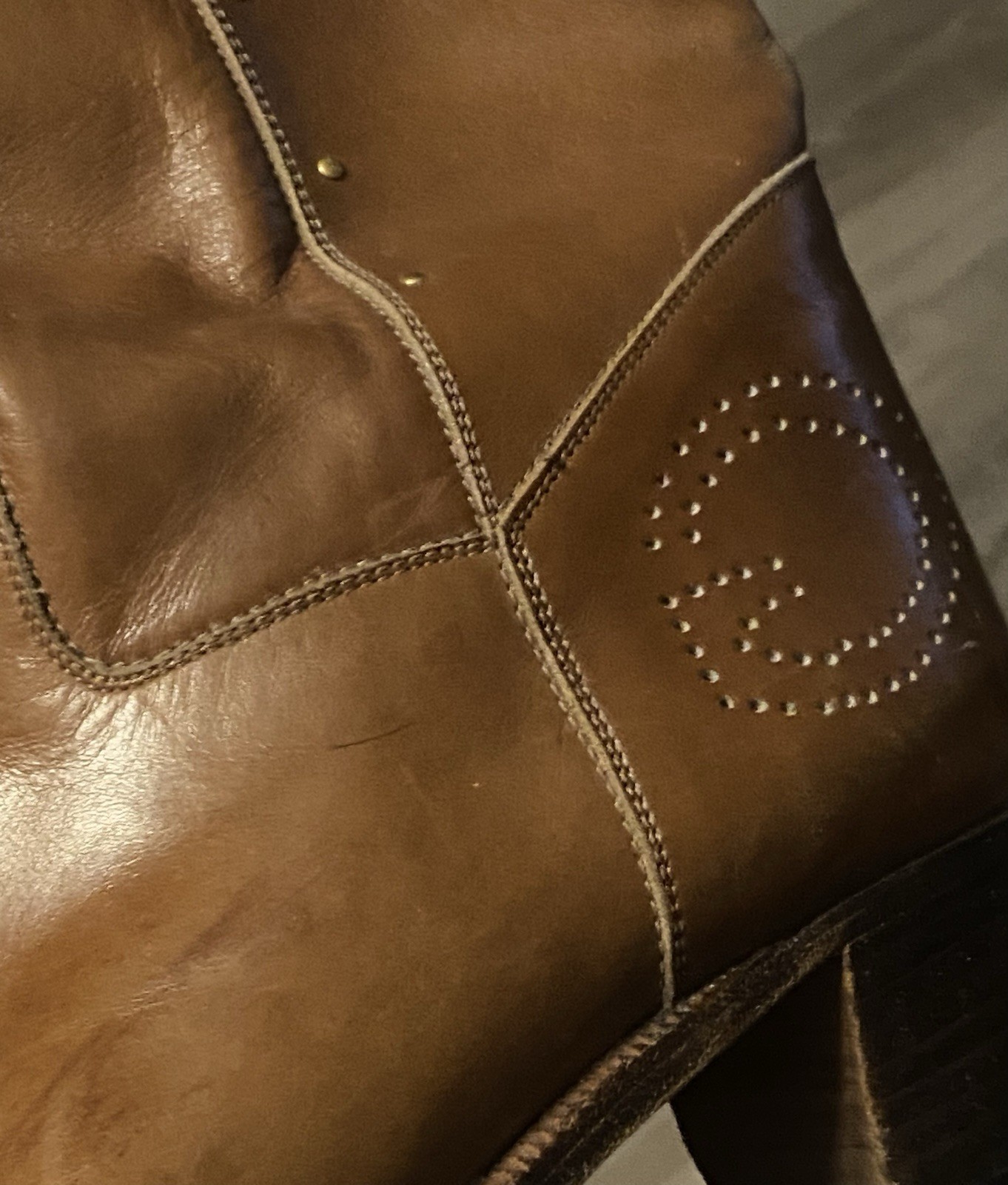 GUCCI Brown Size 6 Women Boots Leather Rider Mid Calf