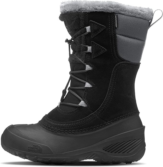 THE NORTH FACE Shellista Lace IV Girls Boots TNF Black/Vanadis Grey US Size 10