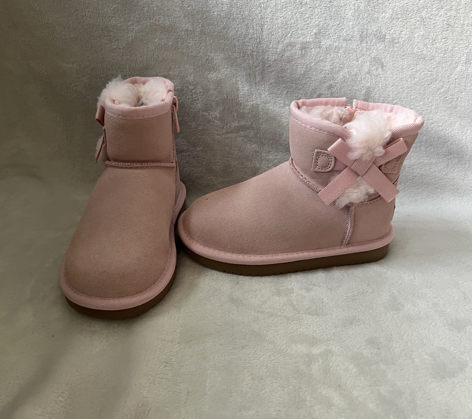 Ugg Koolaburra Victoria Mini Boots Toddler Girls Sz 9 Suede Pink *Torn Box
