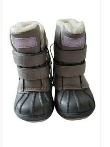 Girls Winter Boots Cat & Jack White Snow Thermolite Waterproof NEW Size 7