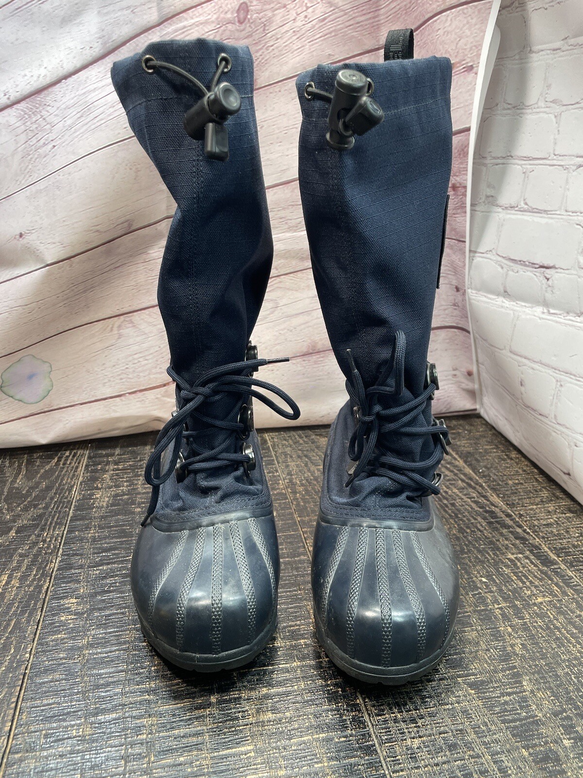 Sorel Snowfall NL1140-580 Navy Canvas Insulated women winter boots with Wool 9