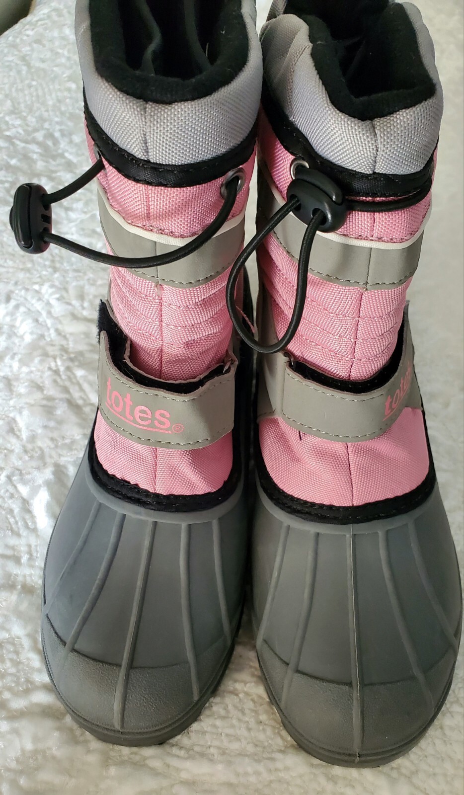 Totes  Girls’ Winter Boots Size 4. Waterproof-Pink/Black