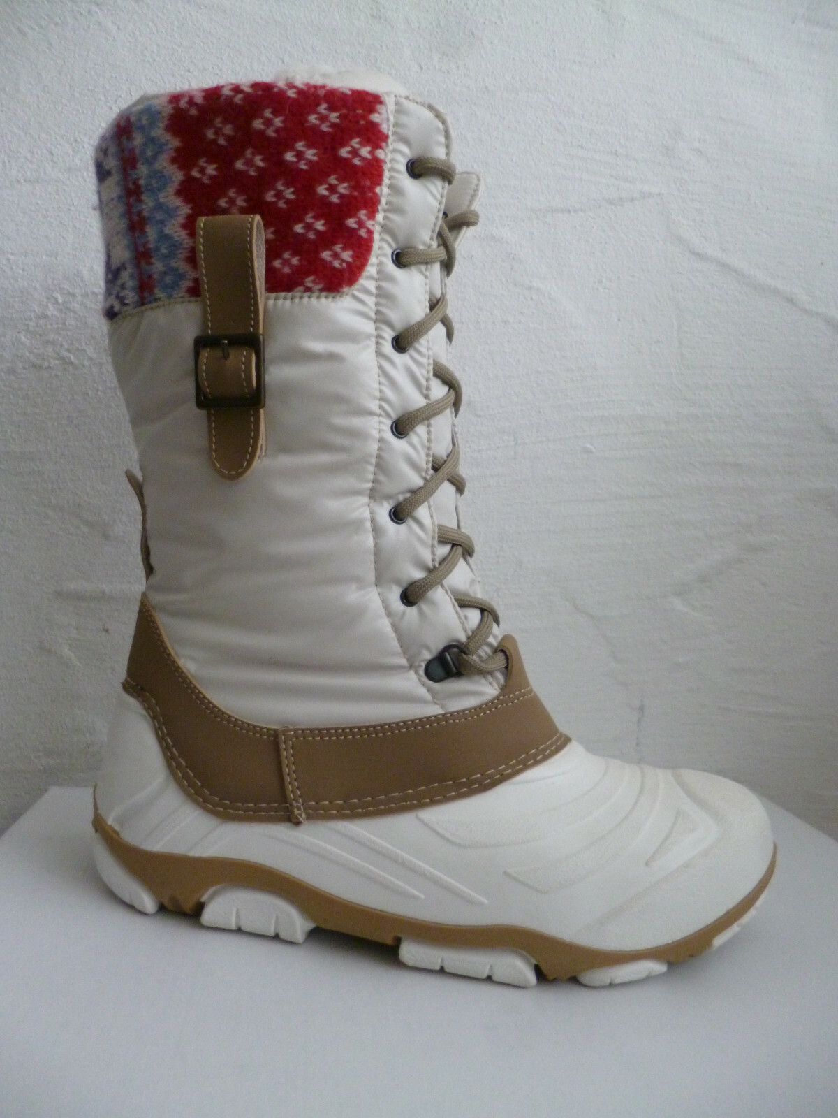 Ice-Tex Girls Boots Ankle Boots Winter Boots White/Multicolored TEX NEW!