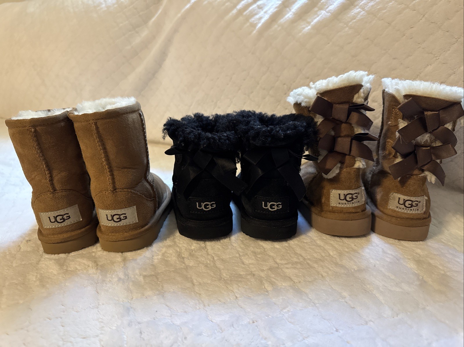 Uggs Toddler Girls bundle  Sizes 7, 8 & 9 Brown & Black
