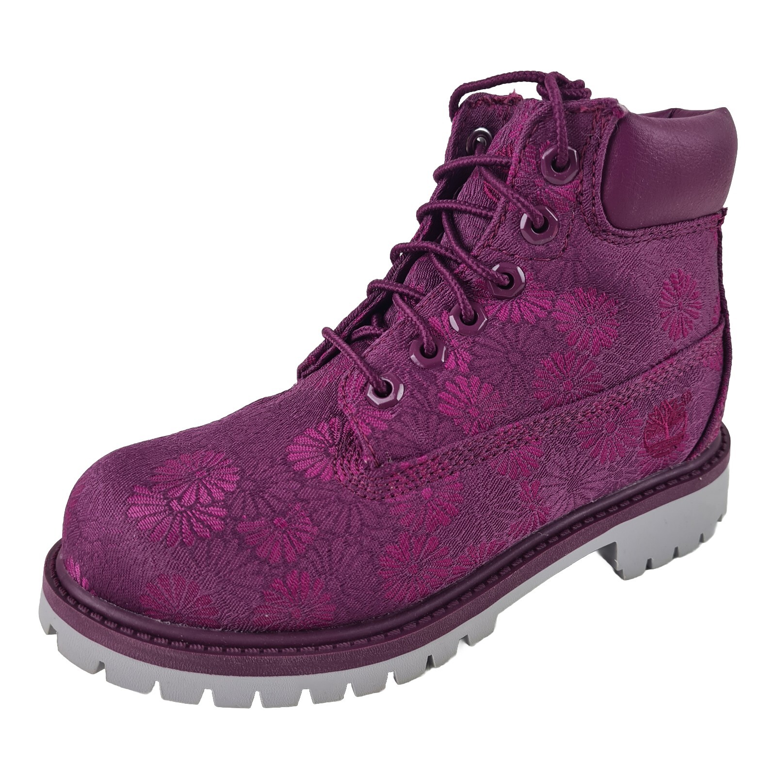 🚨 Timberland 6 IN Classic Boots Waterproof  TB0A197D Magenta Floral Size 2.5