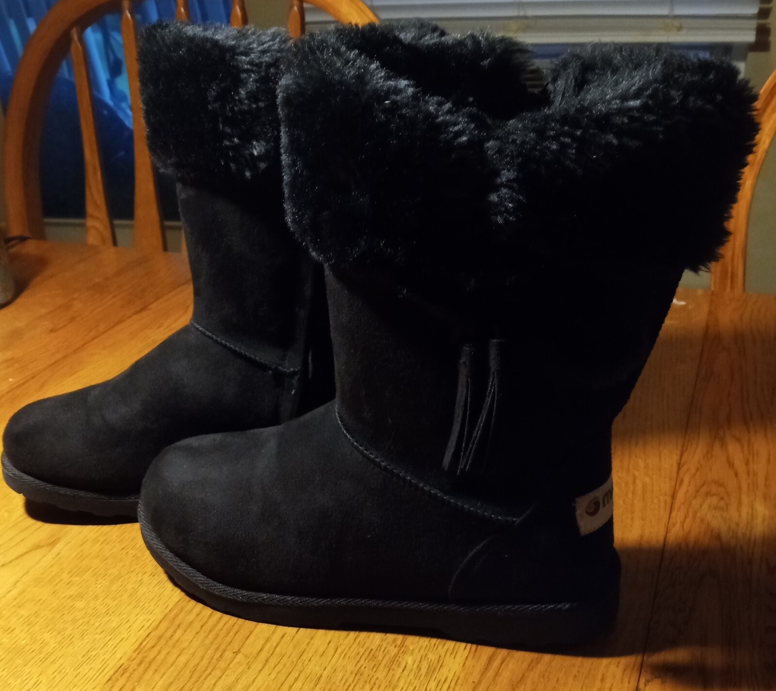 Makalu Girls Black Iceland Winter Boots Size 3M