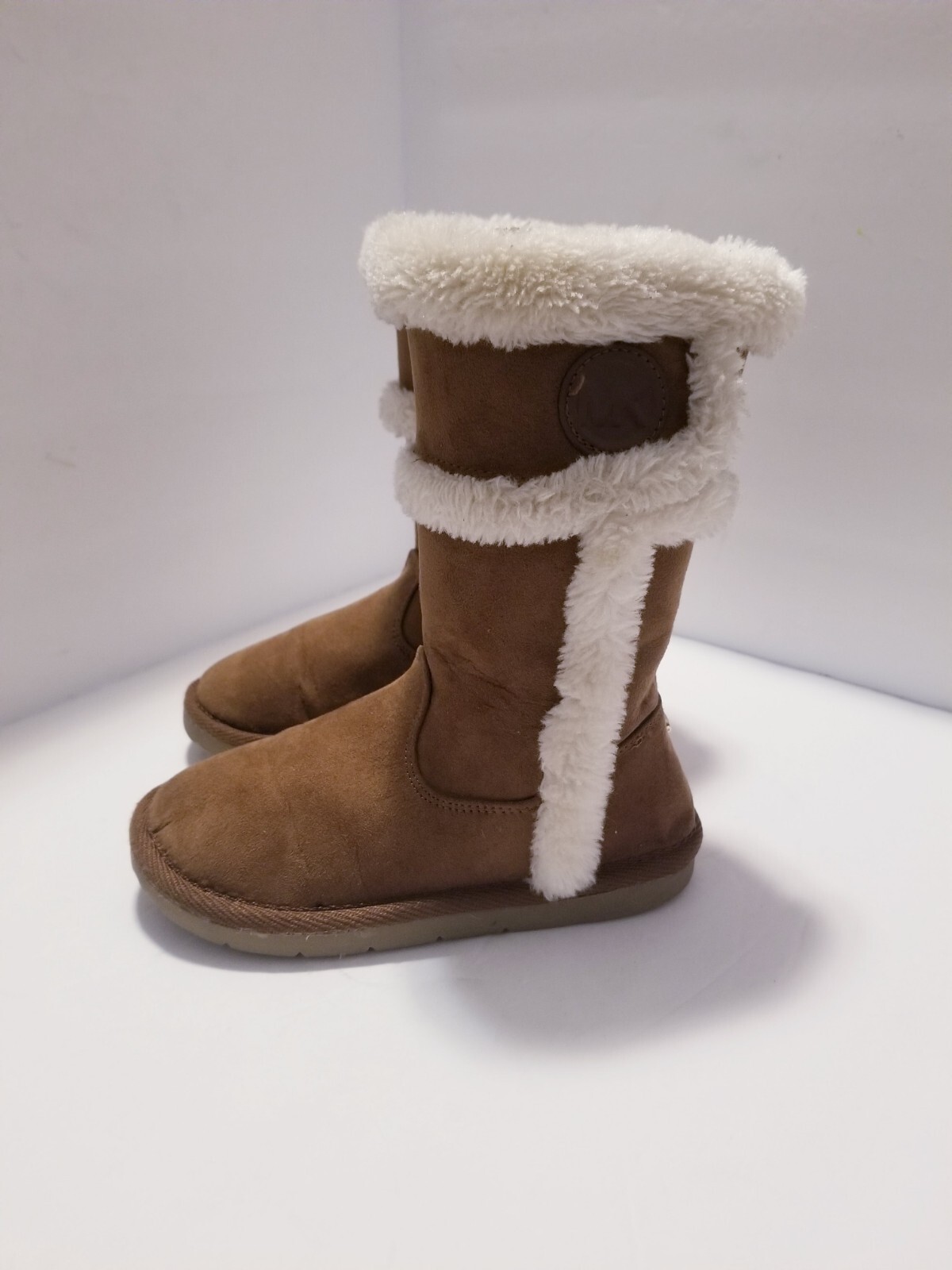 Michael Kors LiL Alina 3 Winter Toddler Girls Boots Size 10 Camel Brown