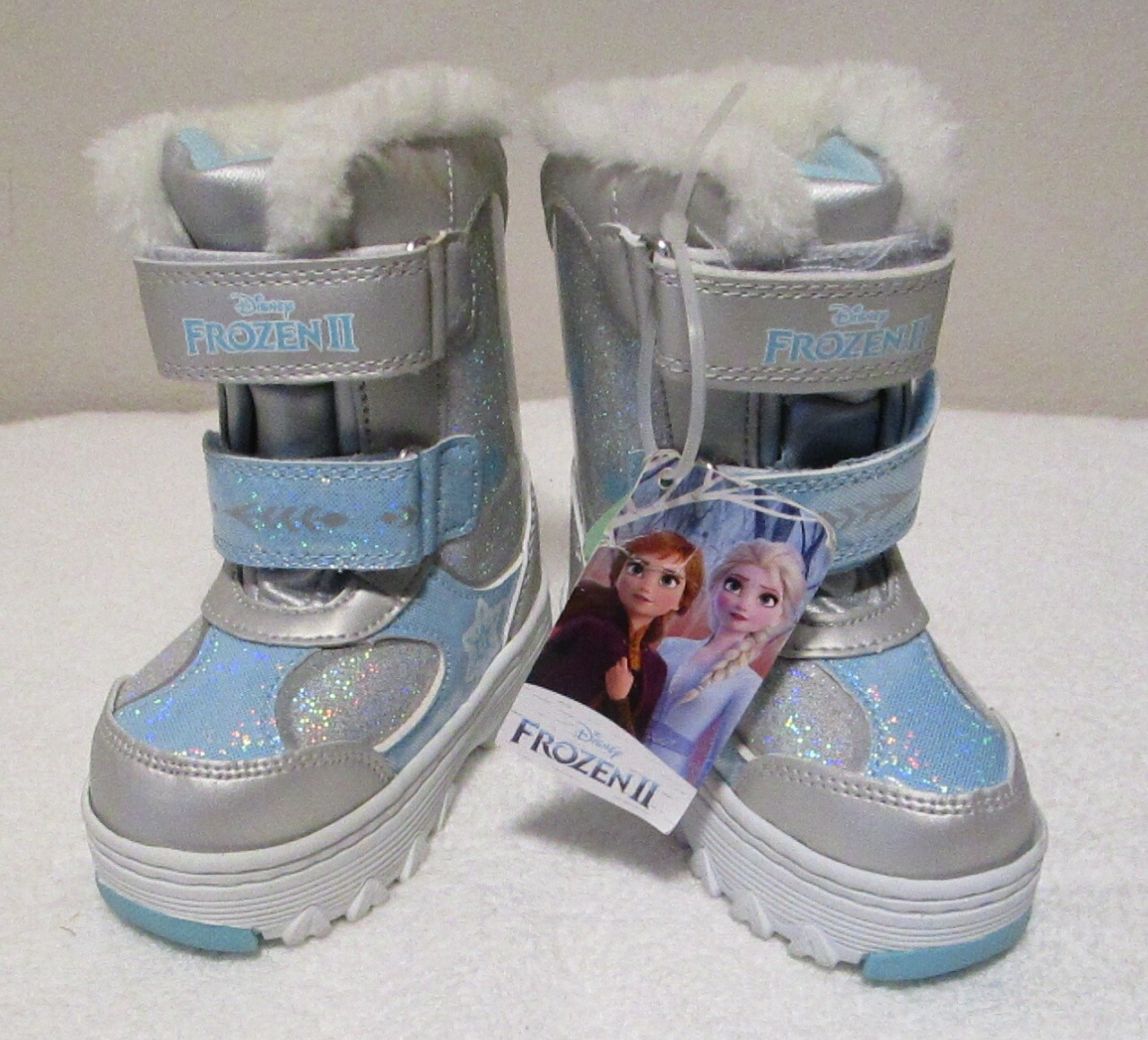 NWT Disney Frozen II Elsa & Anna Toddler Girls Winter Boots 6 Multi-Color $50