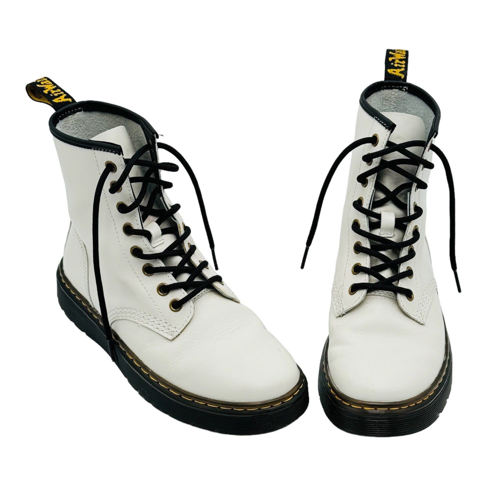 Dr Doc Martens Women Boots White Size 6 Combat Boots NEW