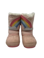 Cat & Jack Toddler Girls Winter Boots Sz 7 Frankie Rainbow Waterproof Pink