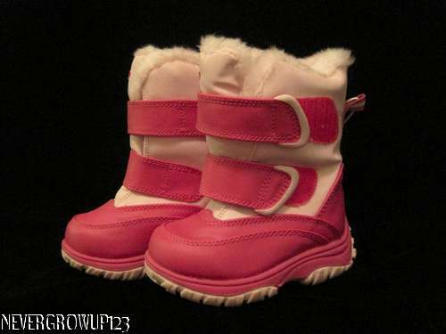 PINK CHAMPION WARM WINTER SNOW BOOTS~LITTLE GIRLS 5~NWT