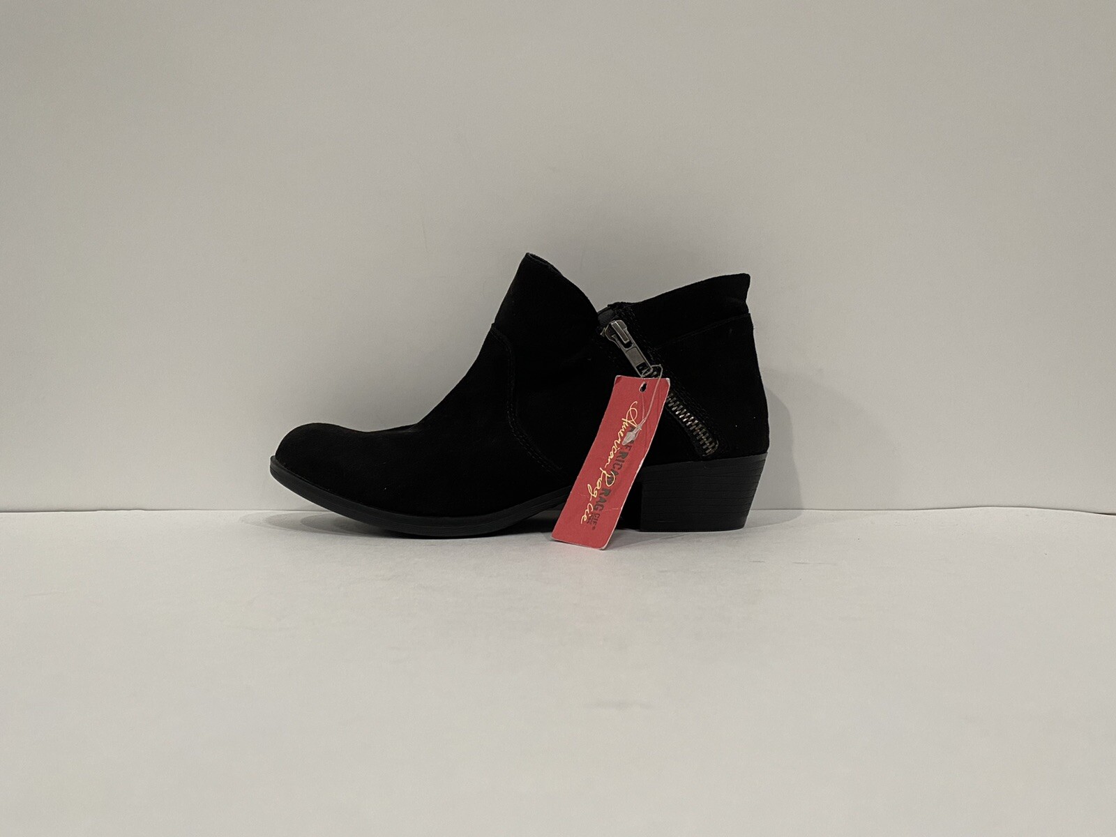 Pre-owned American Rag black Ankle Fashion Women Boots Size 6.5