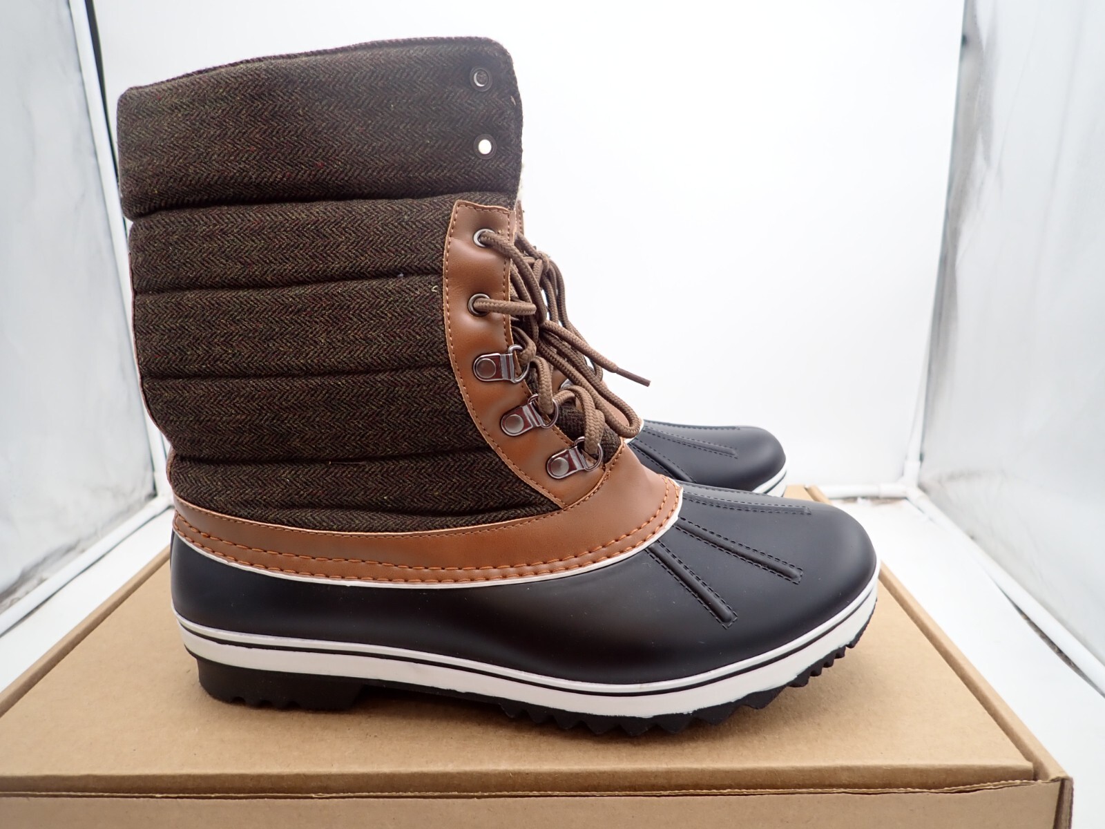 GLOBALWIN Women’s Snow Boots Winter Boots For Women Brown Size 11 M