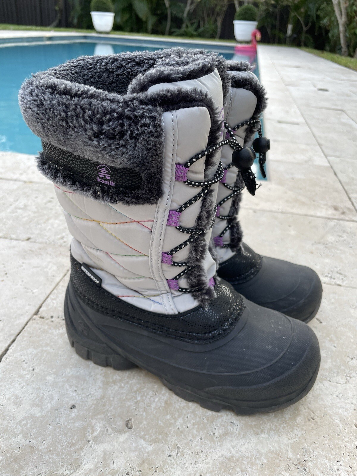 Kamik Waterproof Girls Winter Boots