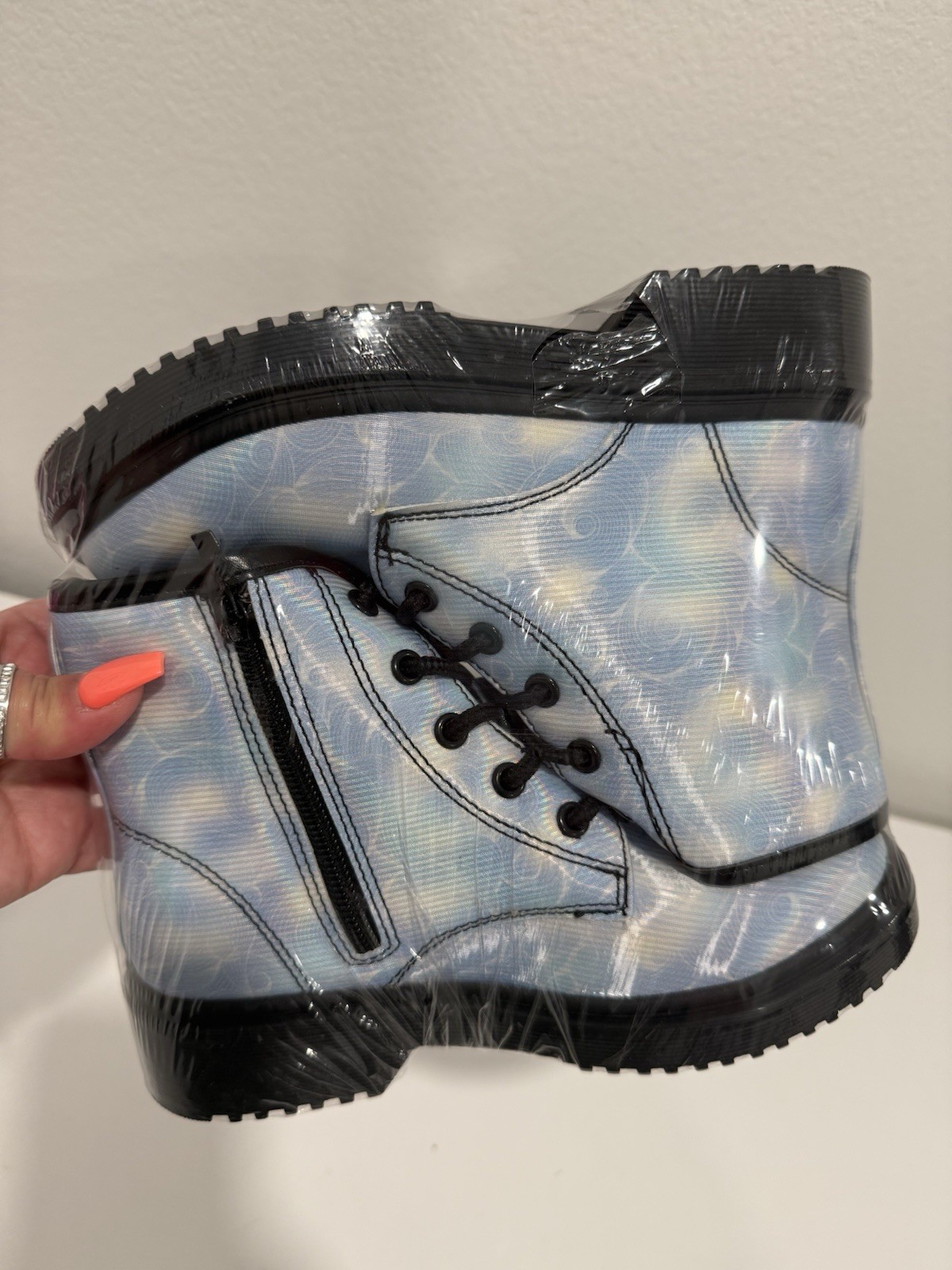 Girls Boots US Size 13 Blue Shimmer