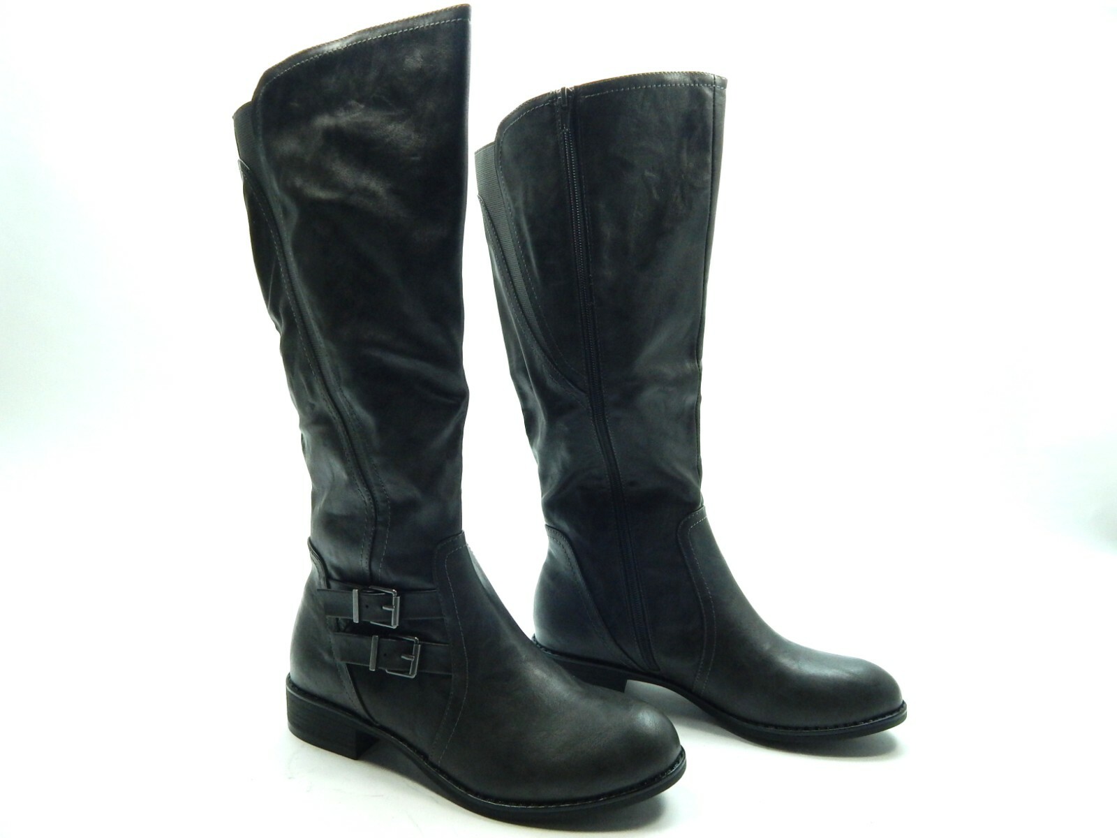 STYLE & CO MILAHP BLACK CHARCOAL WOMEN BOOTS SIZE 5.5