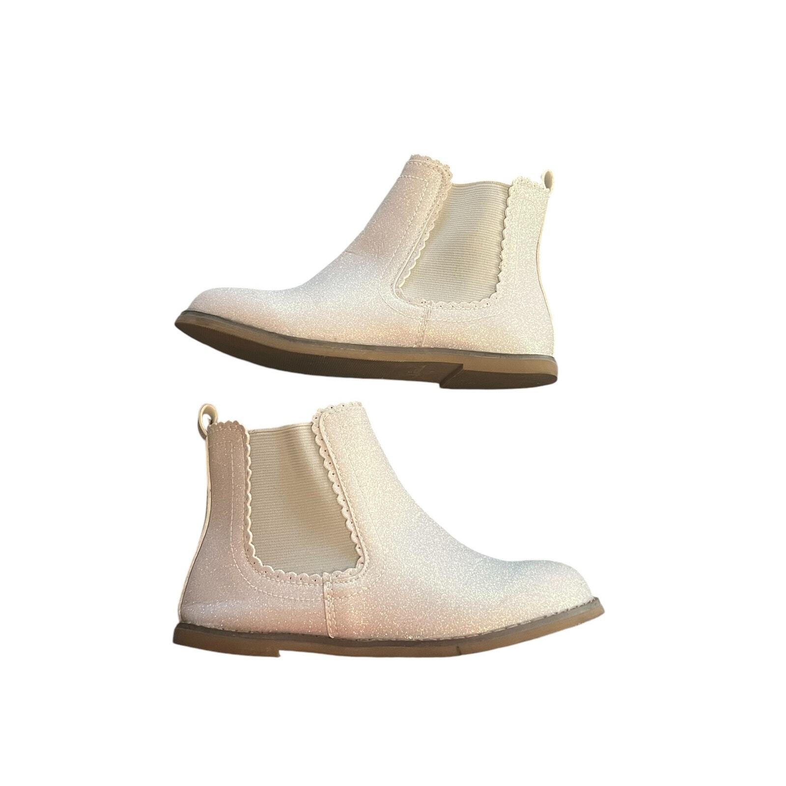 A Bear Co Little Girls Boots Silver Glitter Sparkley Size 13