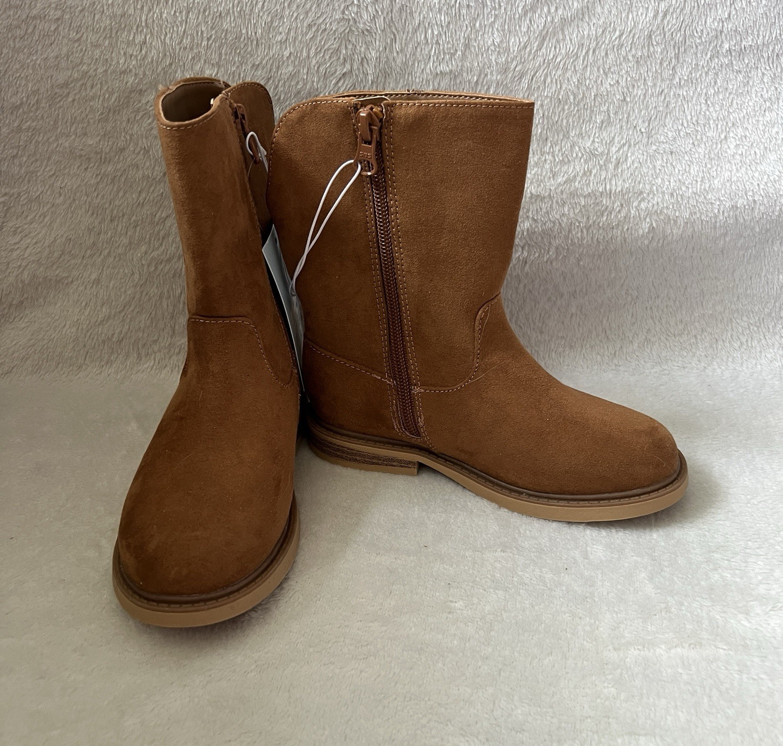 Cat & Jack Boots Leanna Toddler Girls Sz 11 Western Brown Zipper