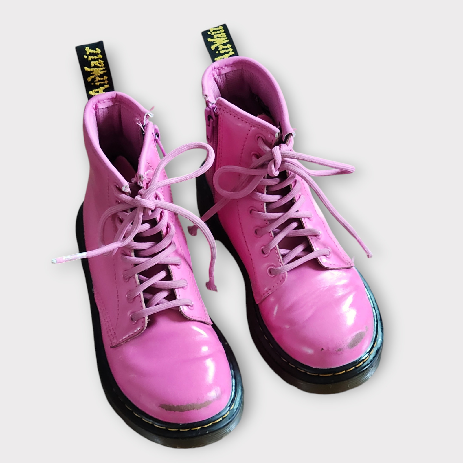 Dr. Martens 25634 Girls Boots Size 13 Pink Combat Military