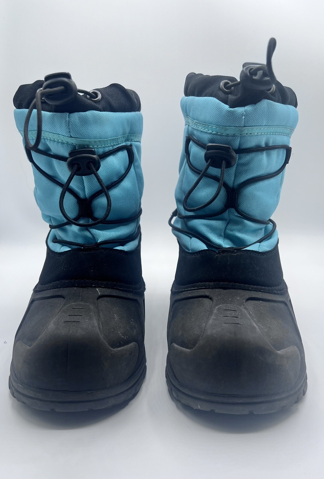 Girls Itasca Winter Snow Boots Size 4 Aqua & Black . Excellent Condition!