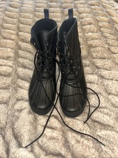 Speery Women Boots Size 10 Black Rain Boot