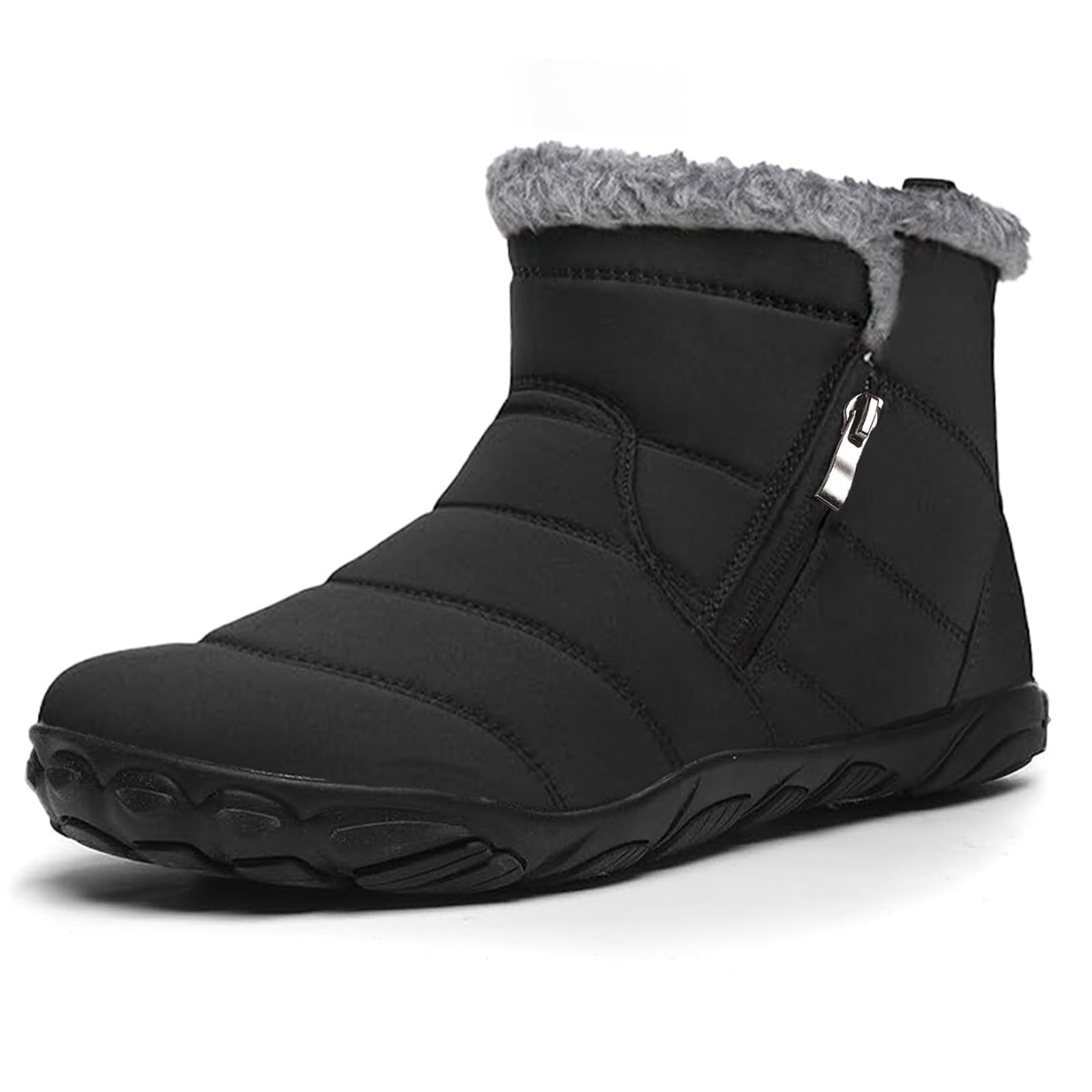 Barefoot shoes men women winter boots winter shoes snow boots black, EUR