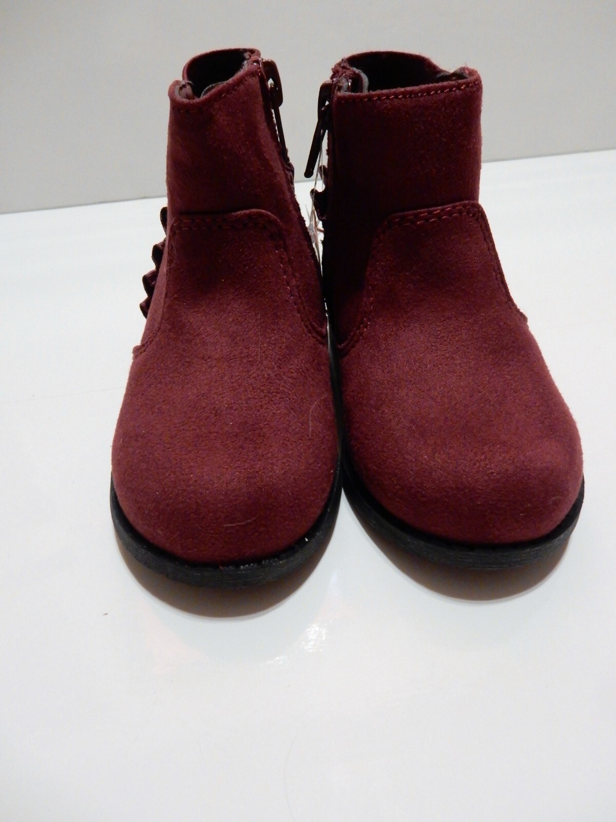 TODDLER GIRLS BURGUNDY ANKLE BOOT SPARKLE SIZE 6T NWT! JUMPING BEANS 40.00