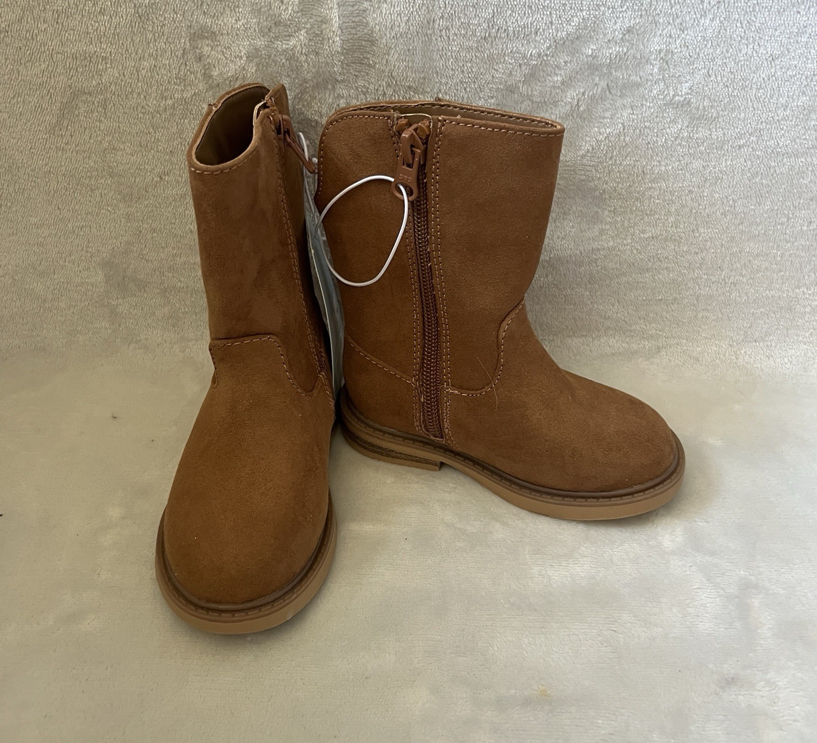 Cat & Jack Boots Leanna Toddler Girls Sz 6 Western Brown Zip