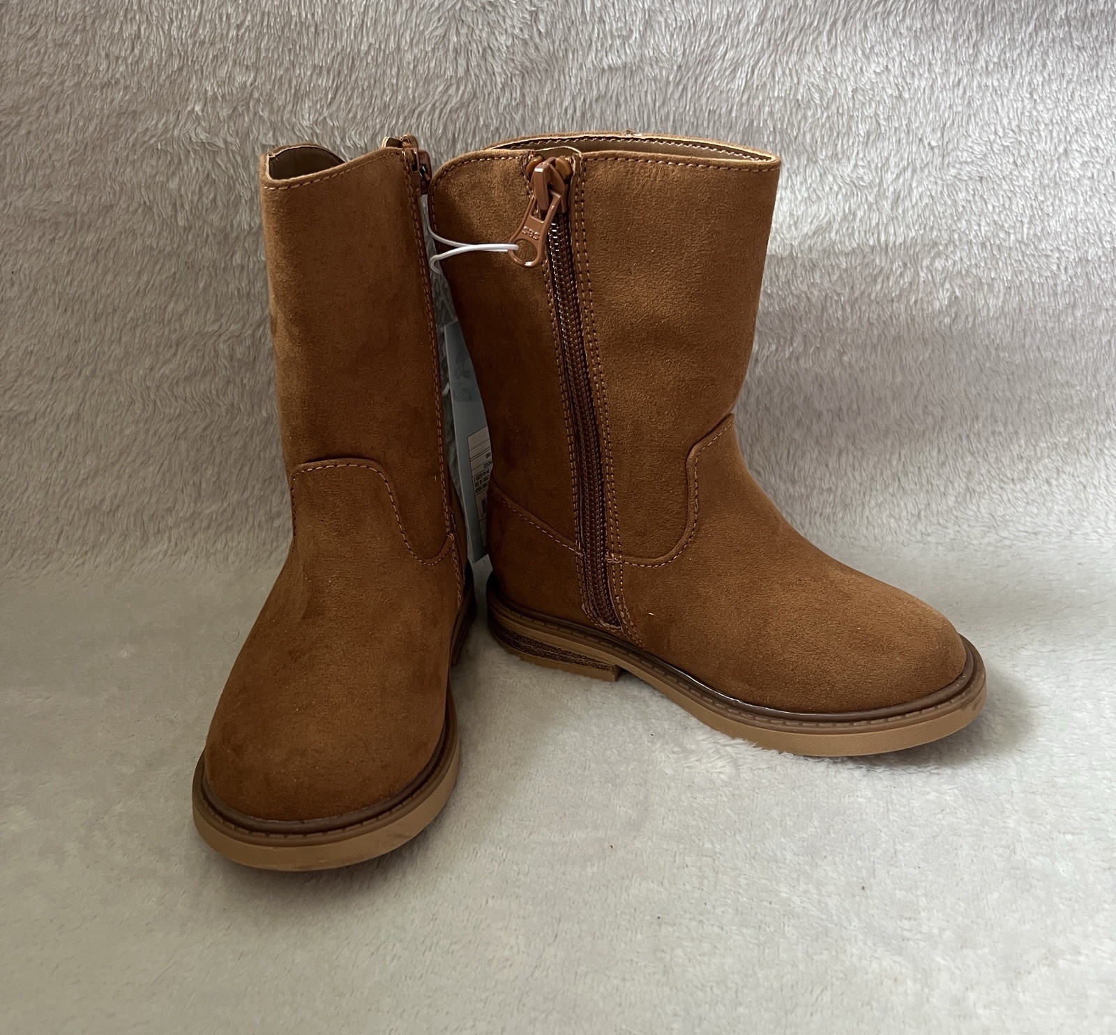 Cat & Jack Boots Leanna Toddler Girls Sz 7 Western Brown Zipper