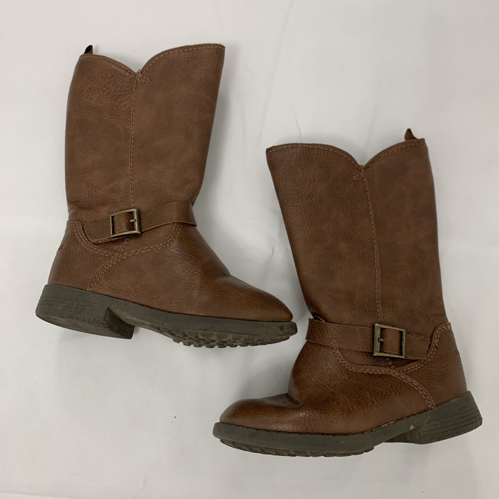 Osh Kosh Brown Girls Boots Lumi Riding Toddler Size 7 M